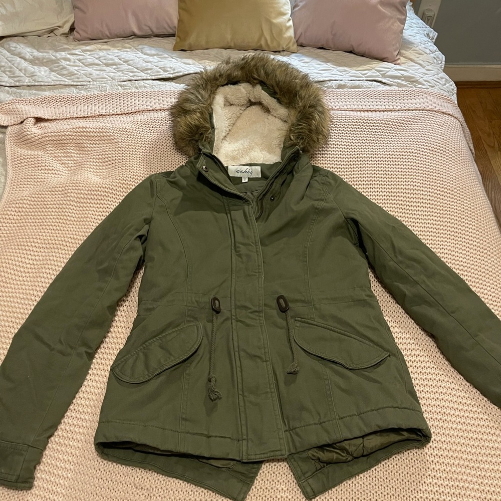 Double Lined Olive Coat